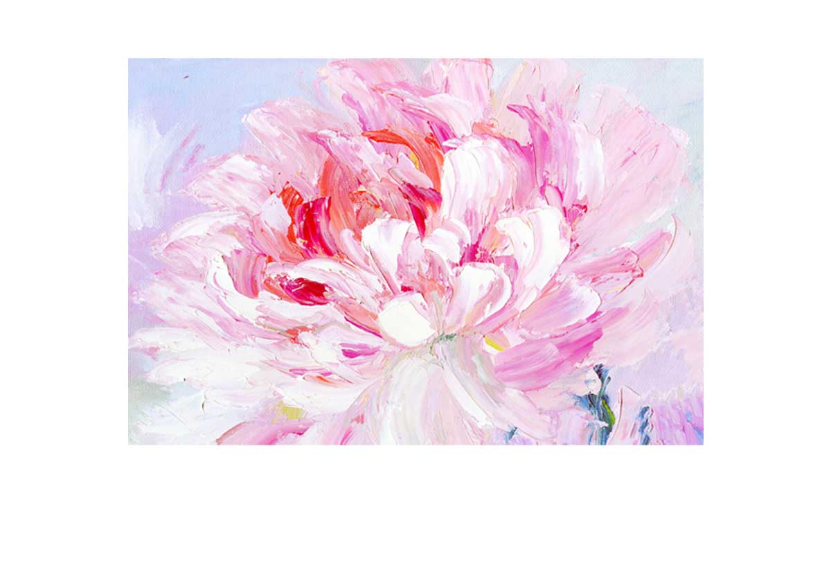 Pink Peony Bloom | Floral Canvas Wall Art Print - Final Touch Decor
