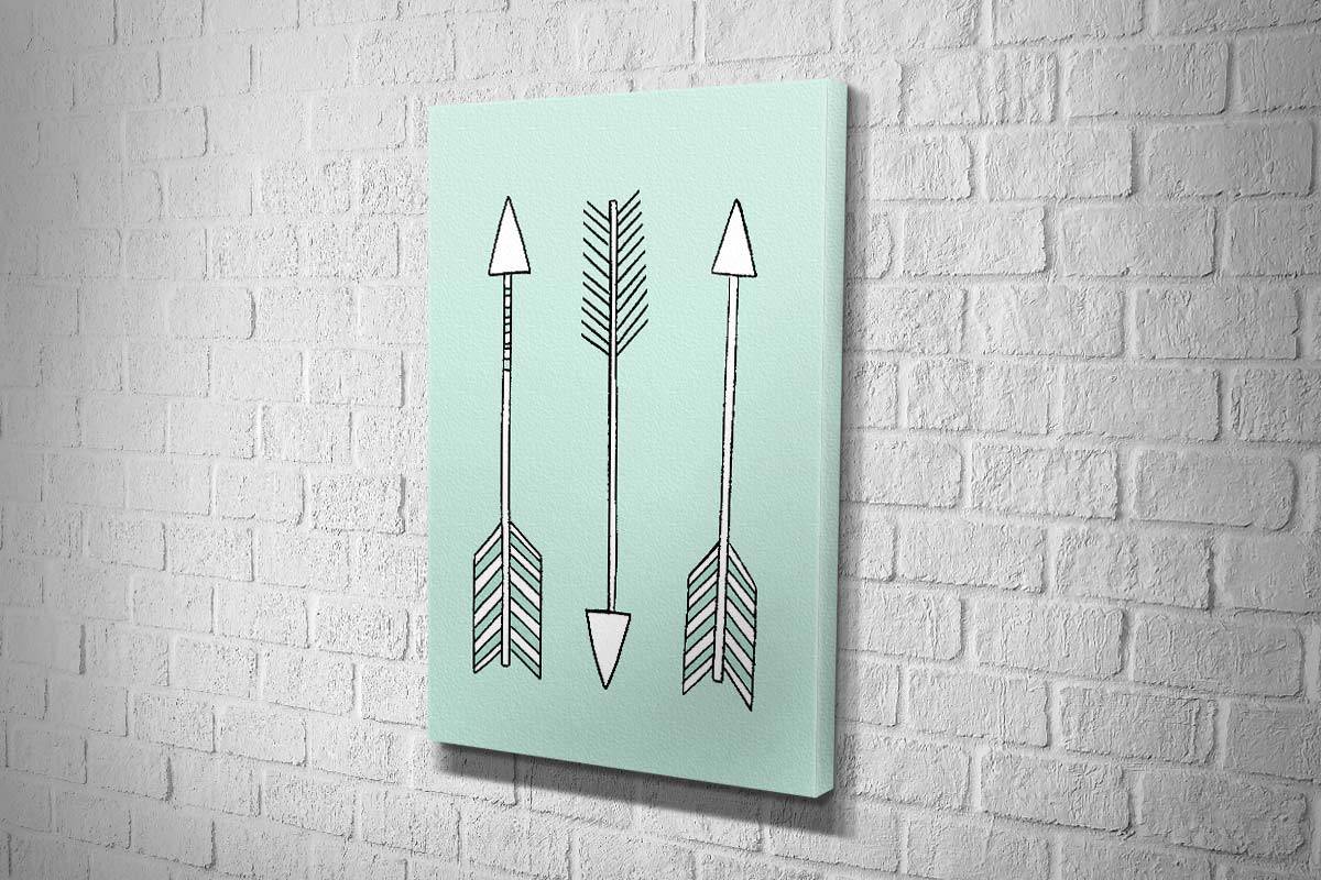 Arrows Blue | Scandinavian Kid's Wall Art Print - Final Touch Decor