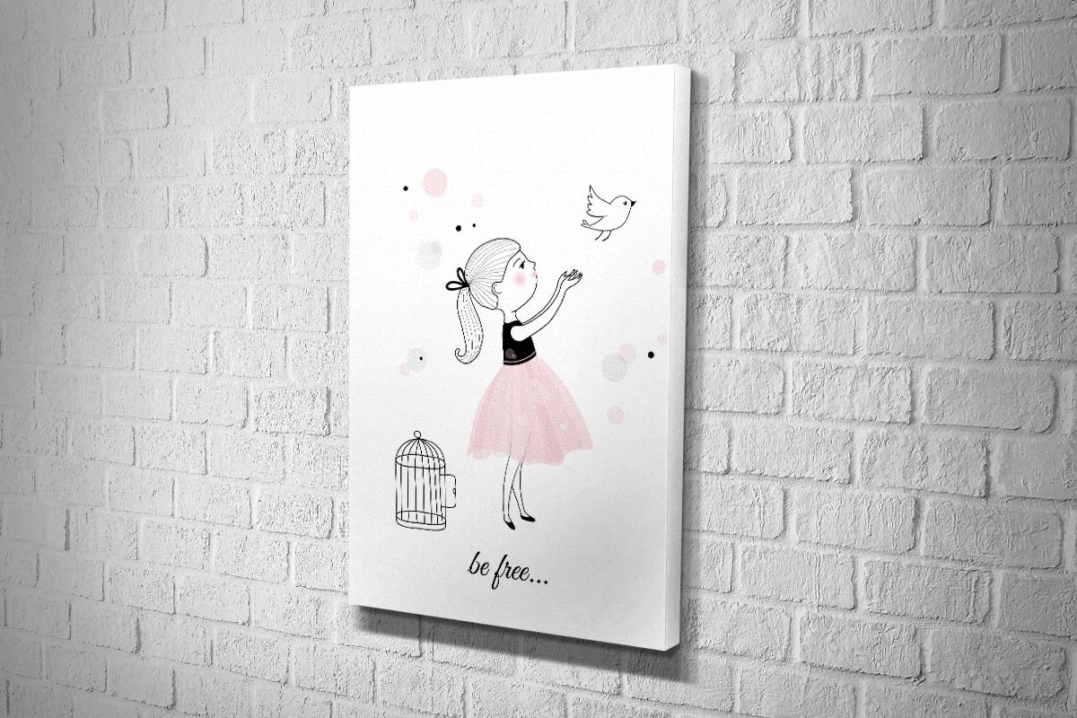 Be Free | Scandinavian Kid's Wall Art Print - Final Touch Decor