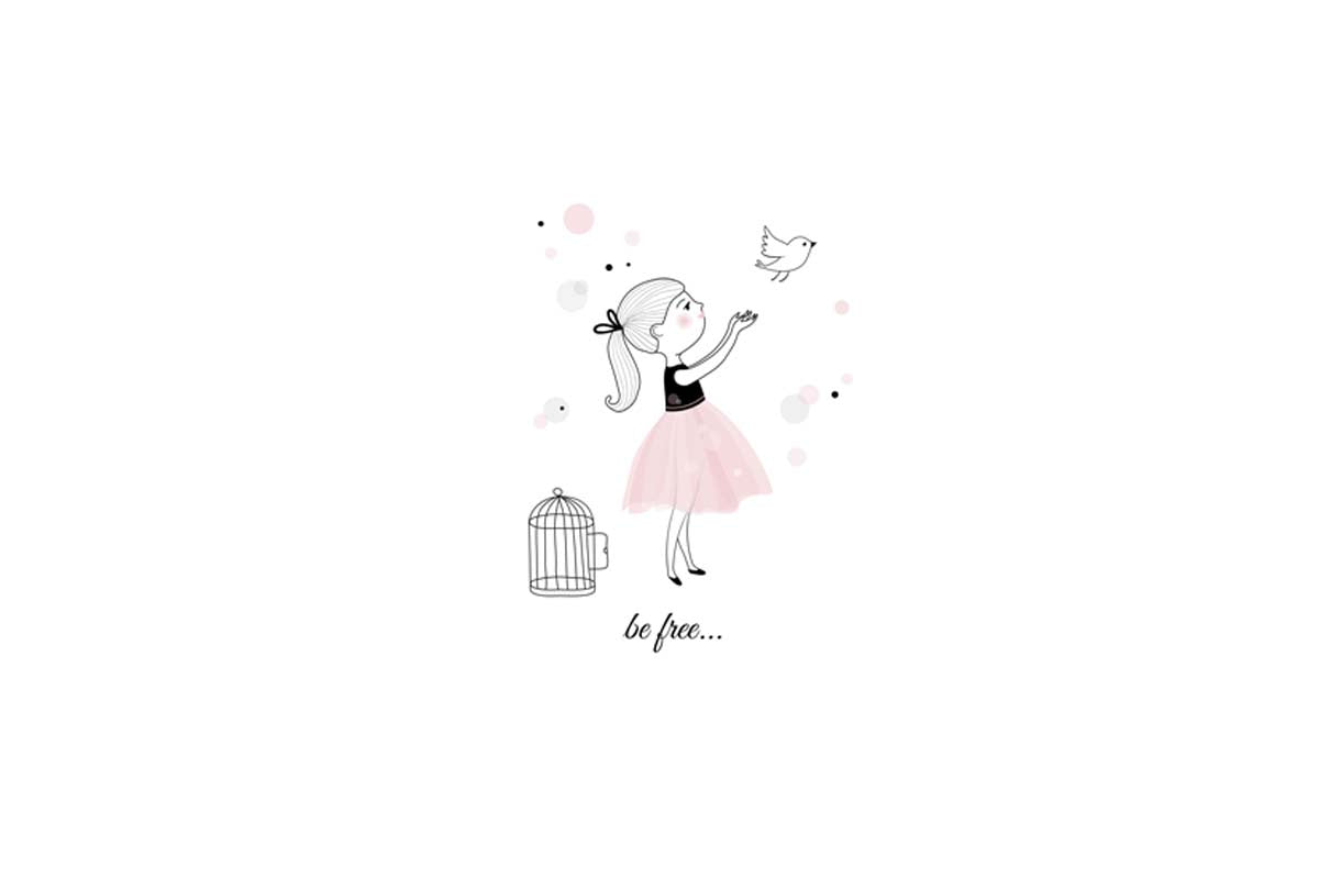 Be Free | Scandinavian Kid's Wall Art Print - Final Touch Decor