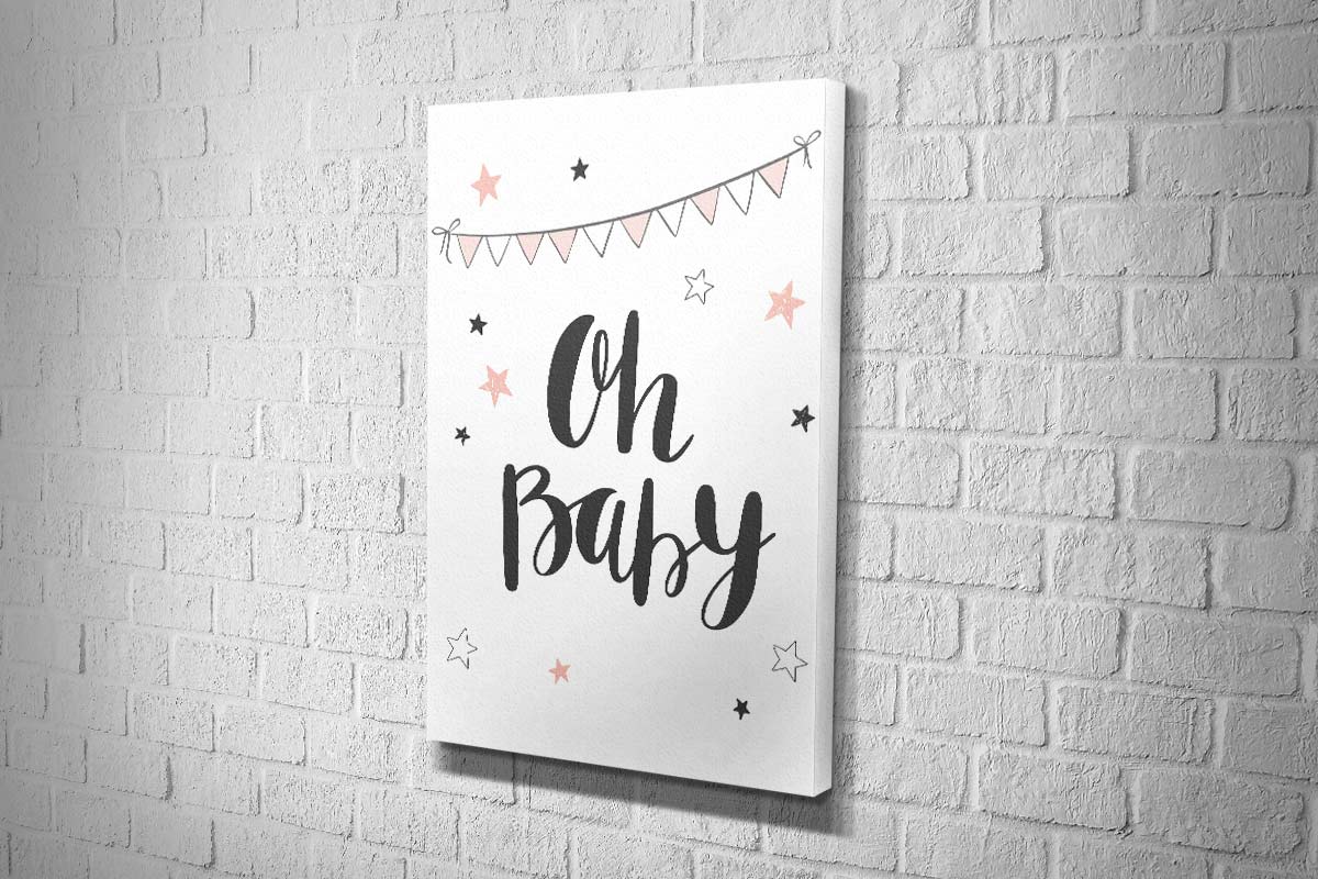 Oh Baby Pink | Scandinavian Kid's Wall Art Print - Final Touch Decor