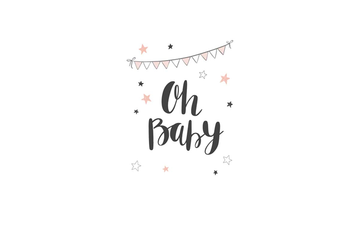 Oh Baby Pink | Scandinavian Kid's Wall Art Print - Final Touch Decor