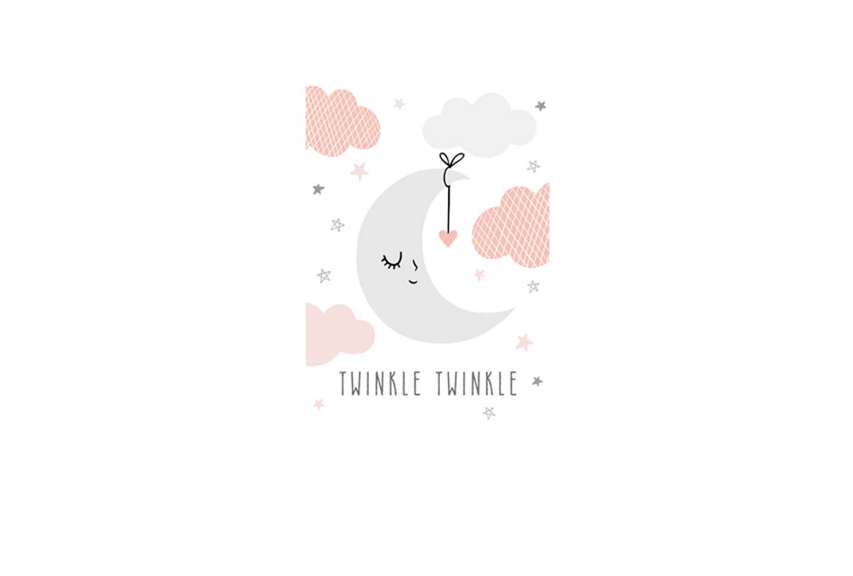 Twinkle Twinkle | Scandinavian Kid's Wall Art Print - Final Touch Decor