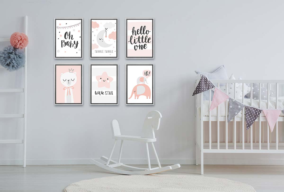 Oh Baby Pink | Scandinavian Kid's Wall Art Print - Final Touch Decor