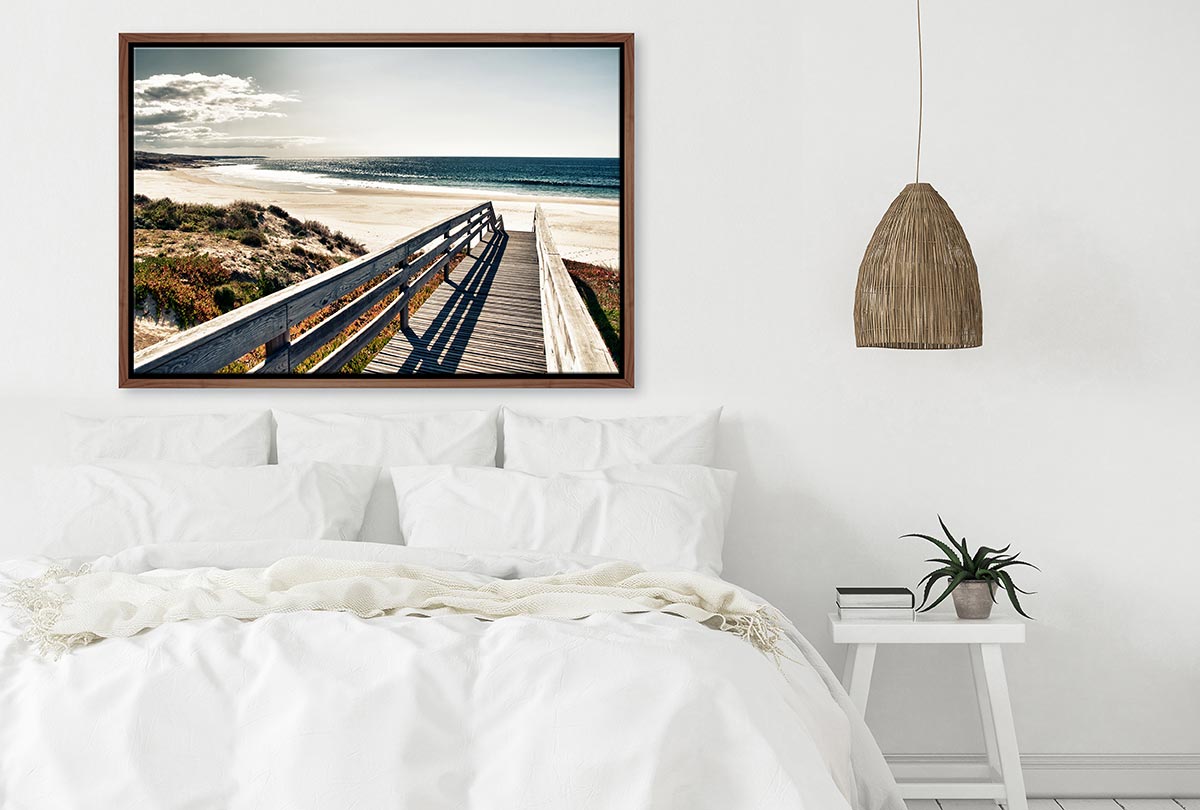 Jetty Over Dunes | Canvas Wall Art Print - Final Touch Decor