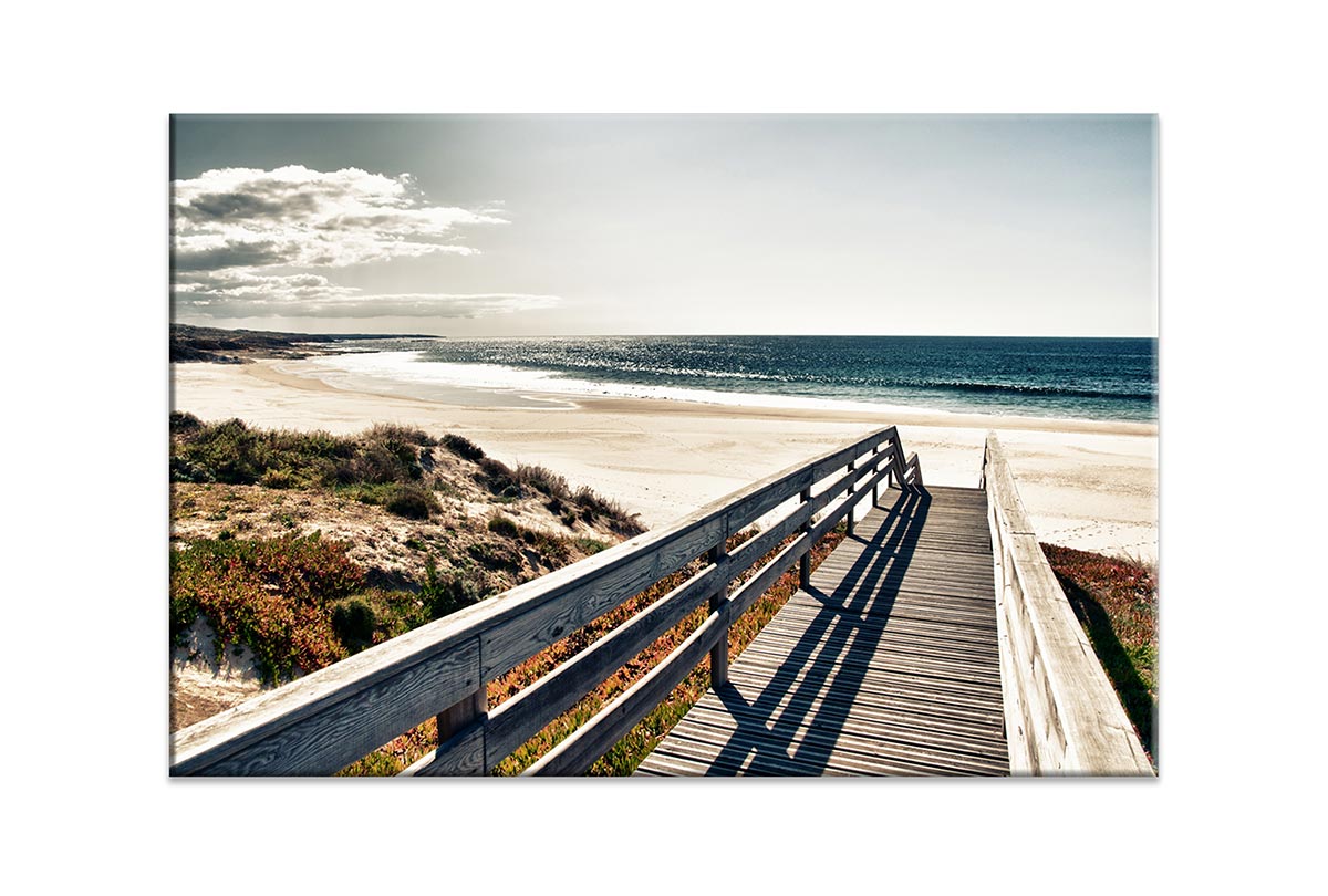 Jetty Over Dunes | Canvas Wall Art Print - Final Touch Decor