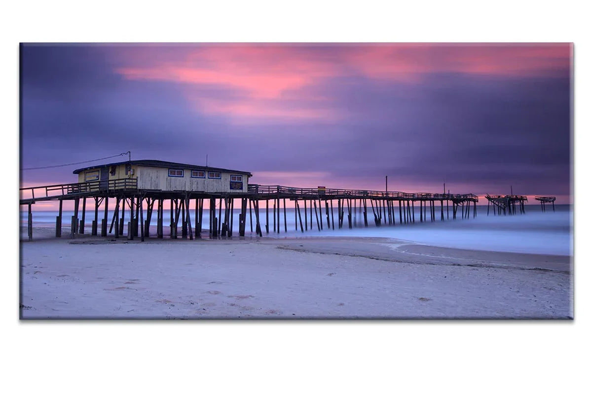 Old Beach Jetty | Canvas Wall Art Print - Final Touch Decor