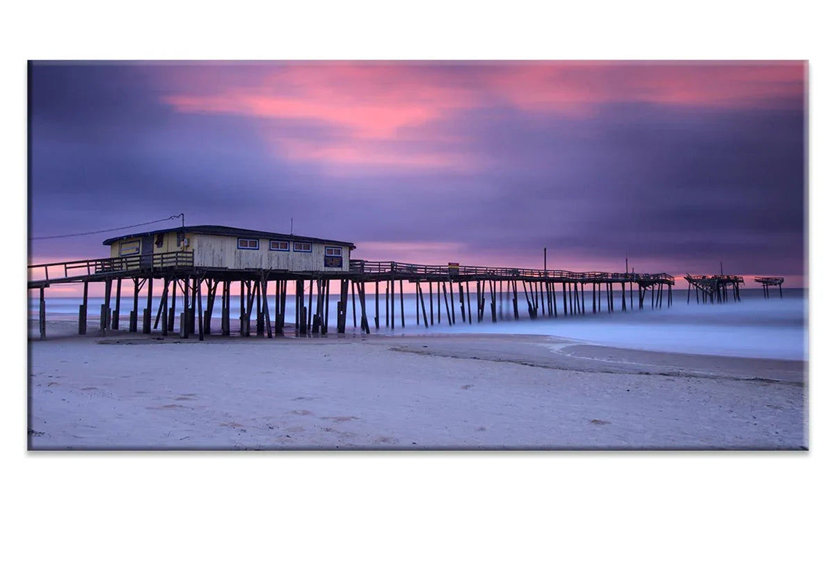 Old Beach Jetty | Canvas Wall Art Print - Final Touch Decor