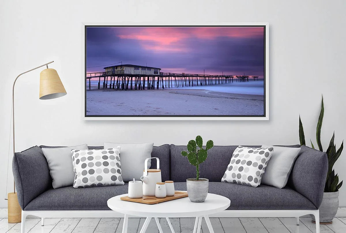 Old Beach Jetty | Canvas Wall Art Print - Final Touch Decor