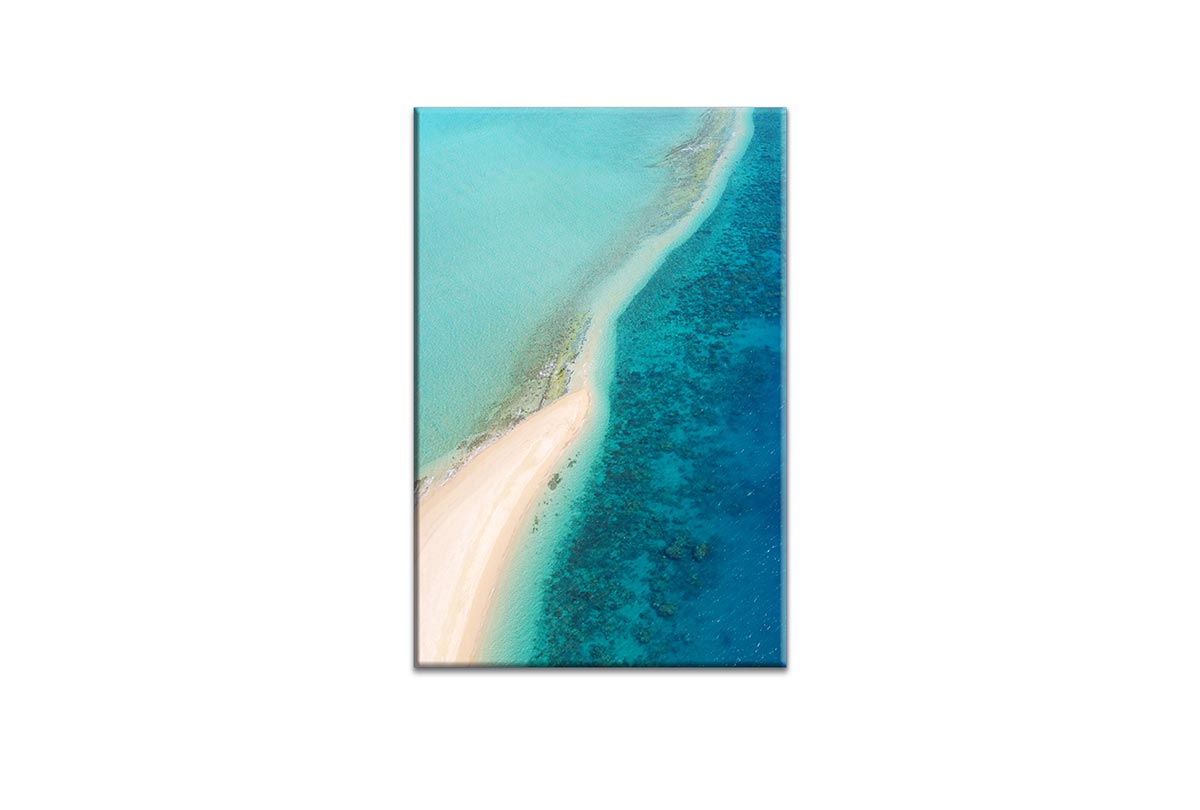 Aerial Tropical Reef | Canvas Wall Art Print - Final Touch Decor