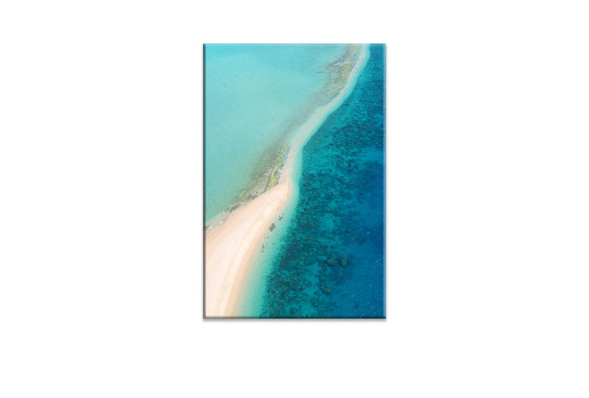Aerial Tropical Reef | Canvas Wall Art Print - Final Touch Decor
