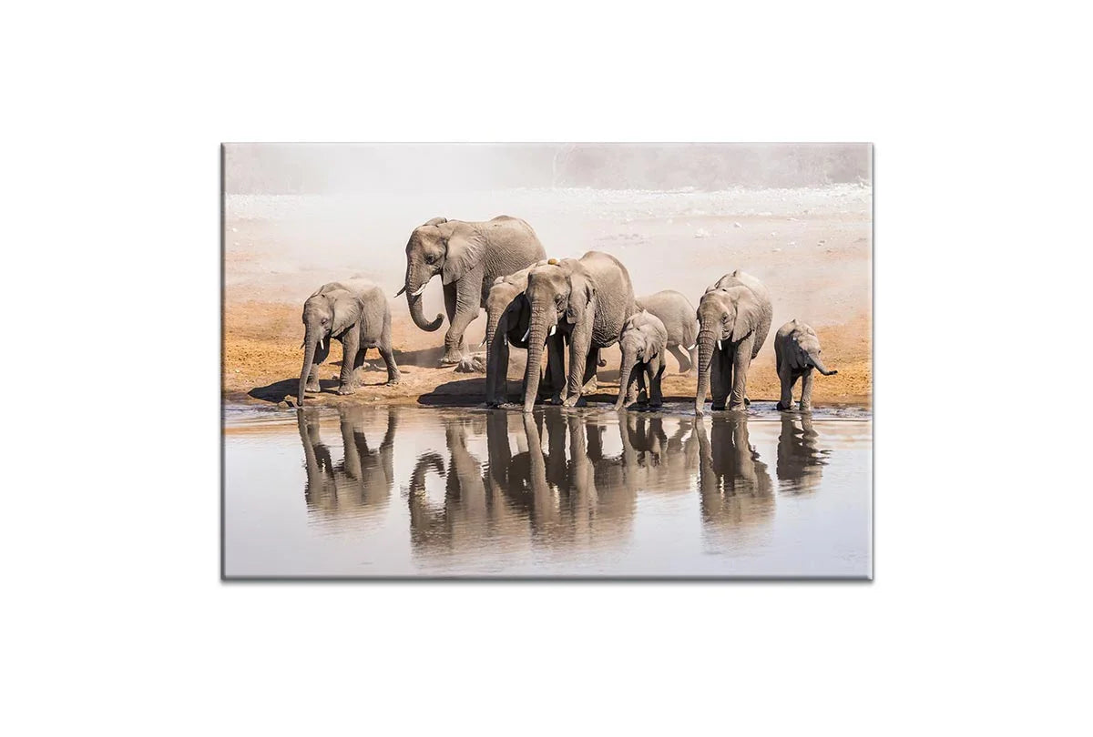 Elephant Family 2 | Canvas Wall Art Print - Final Touch Decor