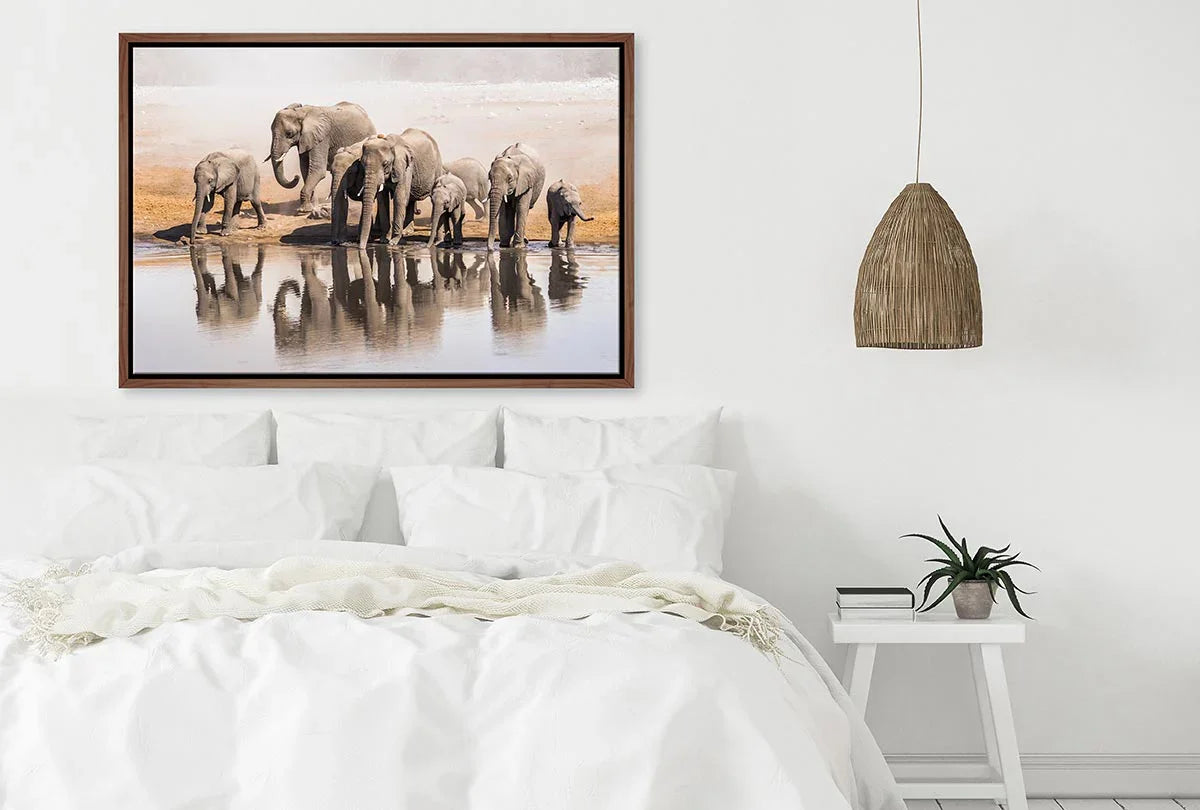 Elephant Family 2 | Canvas Wall Art Print - Final Touch Decor