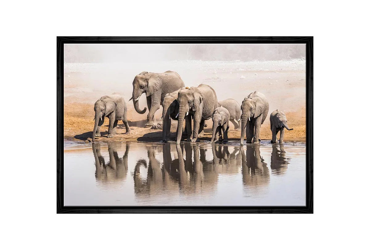 Elephant Family 2 | Canvas Wall Art Print - Final Touch Decor