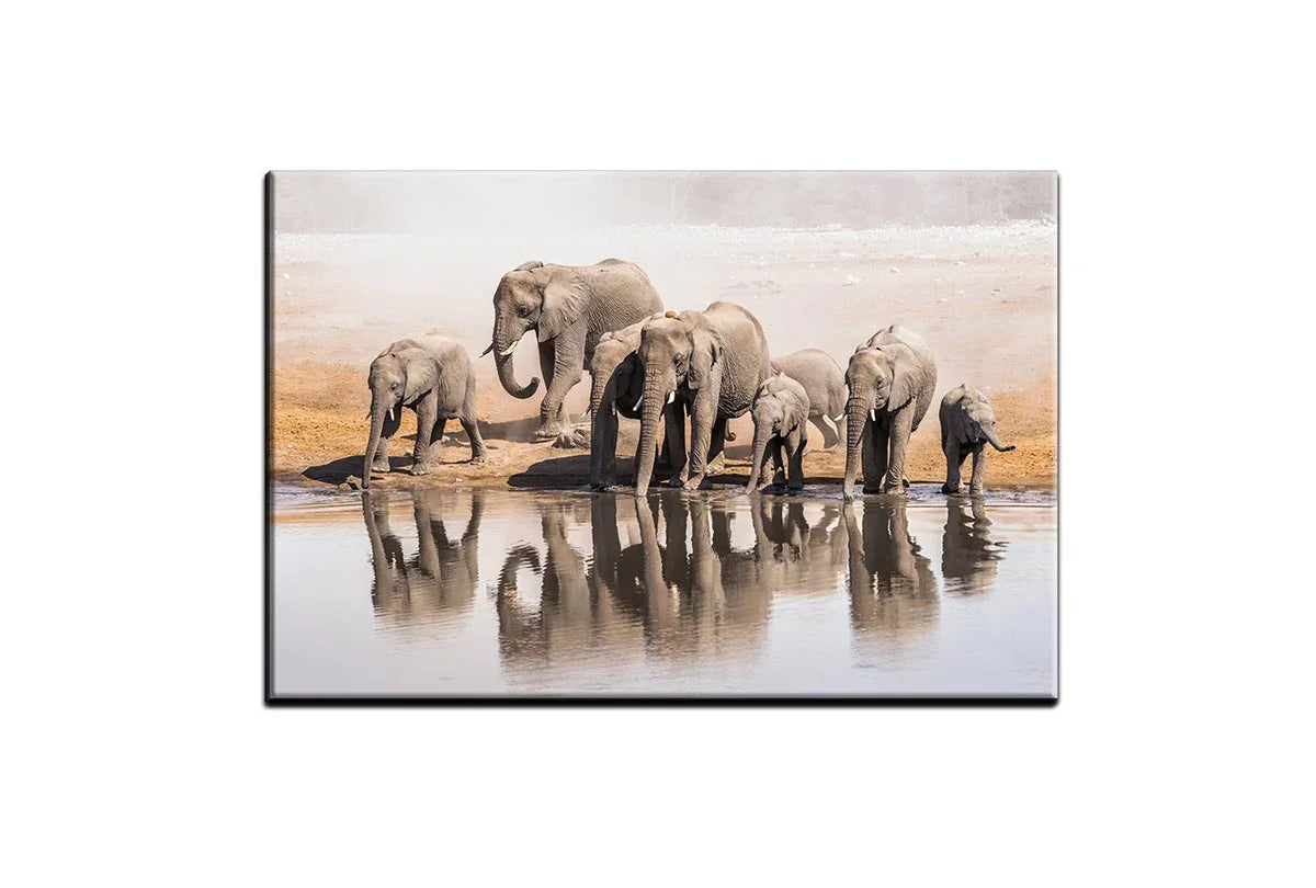 Elephant Family 2 | Canvas Wall Art Print - Final Touch Decor