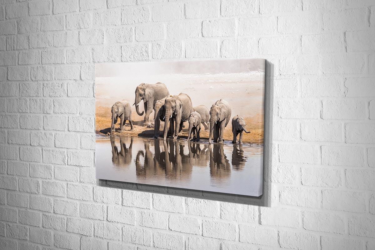 Elephant Family 2 | Canvas Wall Art Print - Final Touch Decor