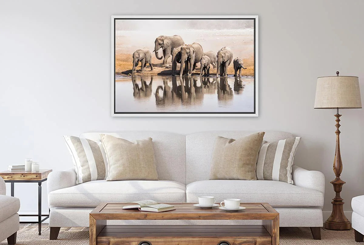 Elephant Family 2 | Canvas Wall Art Print - Final Touch Decor