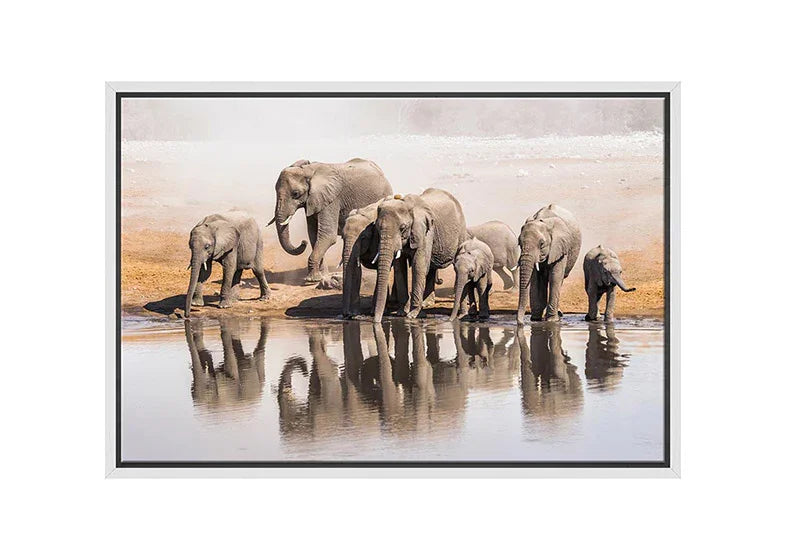 Elephant Family 2 | Canvas Wall Art Print - Final Touch Decor