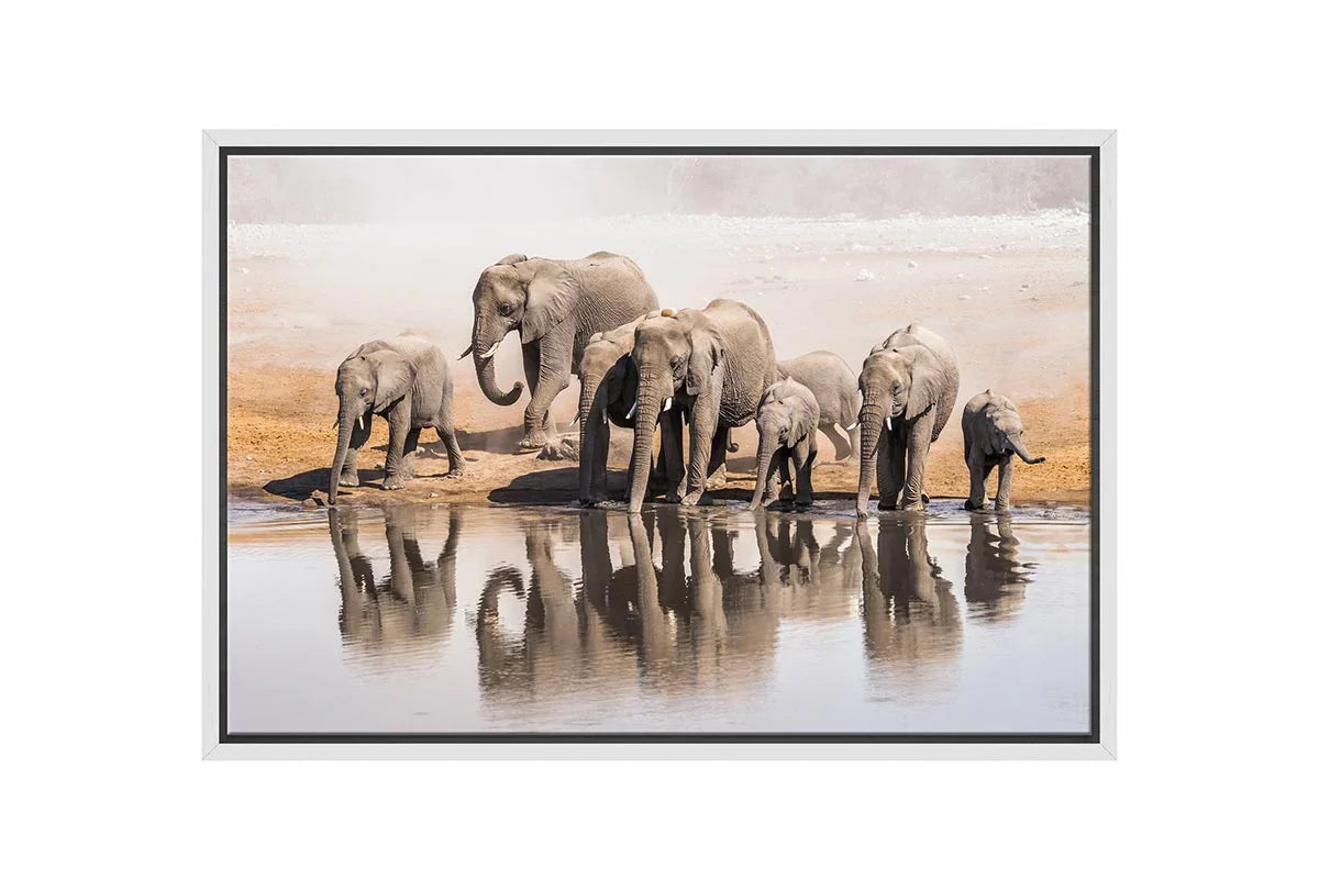 Elephant Family 2 | Canvas Wall Art Print - Final Touch Decor