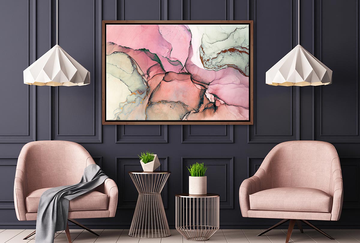 Lux Pink Abstract | Canvas Wall Art Print - Final Touch Decor