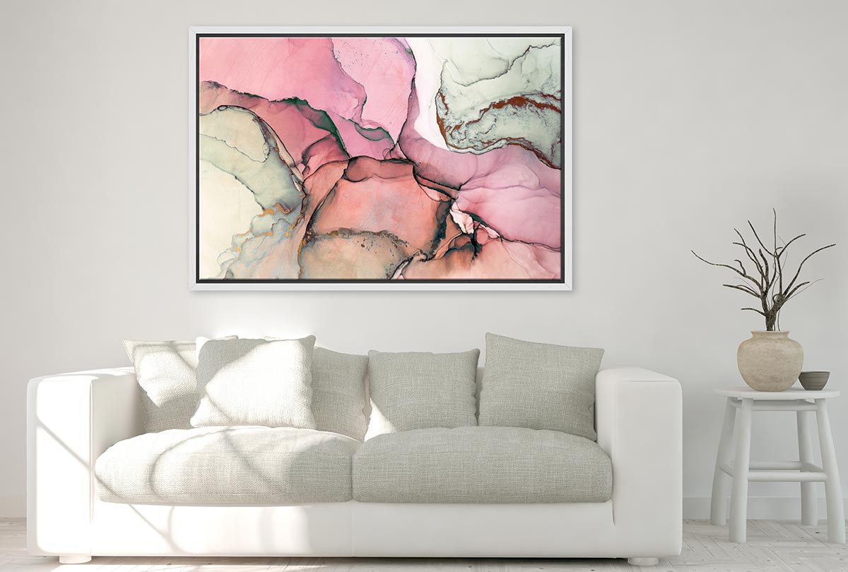 Lux Pink Abstract | Canvas Wall Art Print - Final Touch Decor