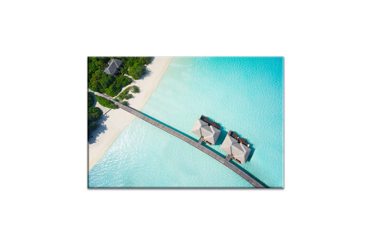Tropical Island Bure | Canvas Wall Art Print - Final Touch Decor