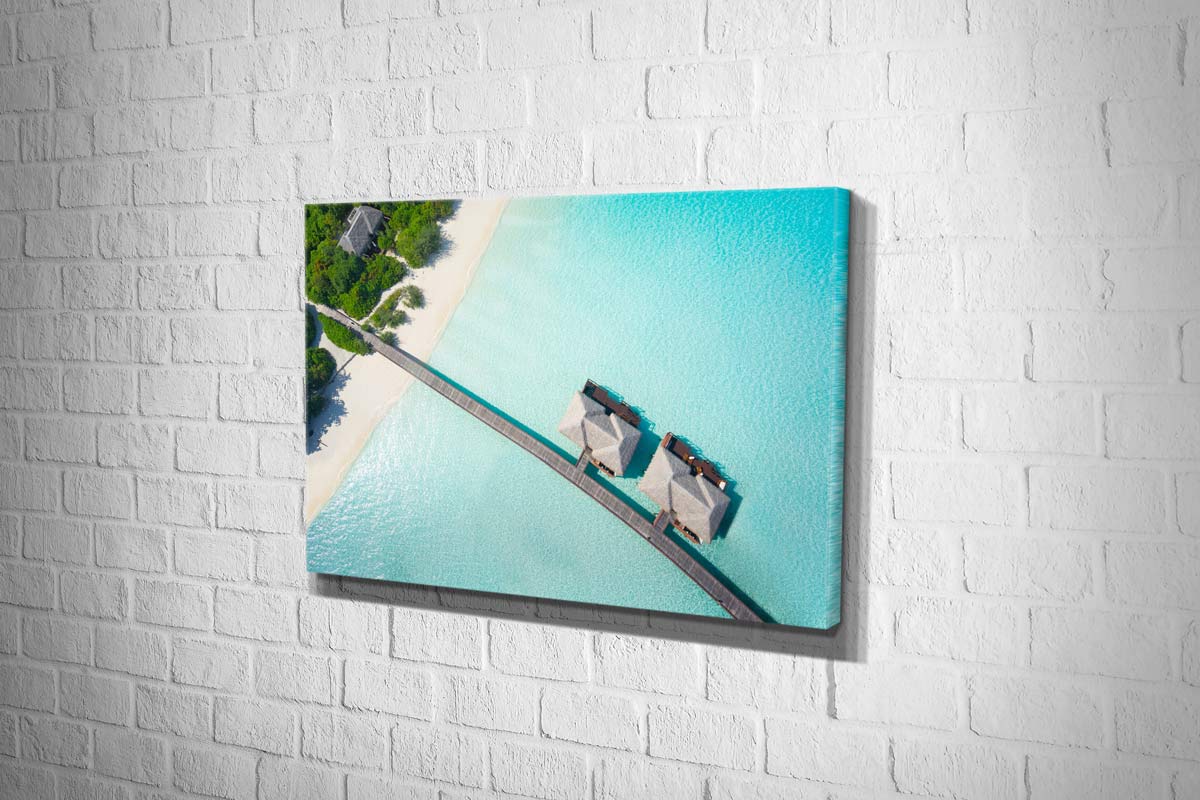 Tropical Island Bure | Canvas Wall Art Print - Final Touch Decor