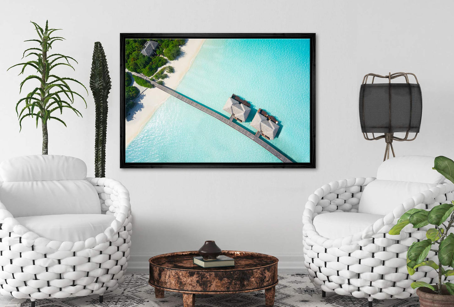Tropical Island Bure | Canvas Wall Art Print - Final Touch Decor