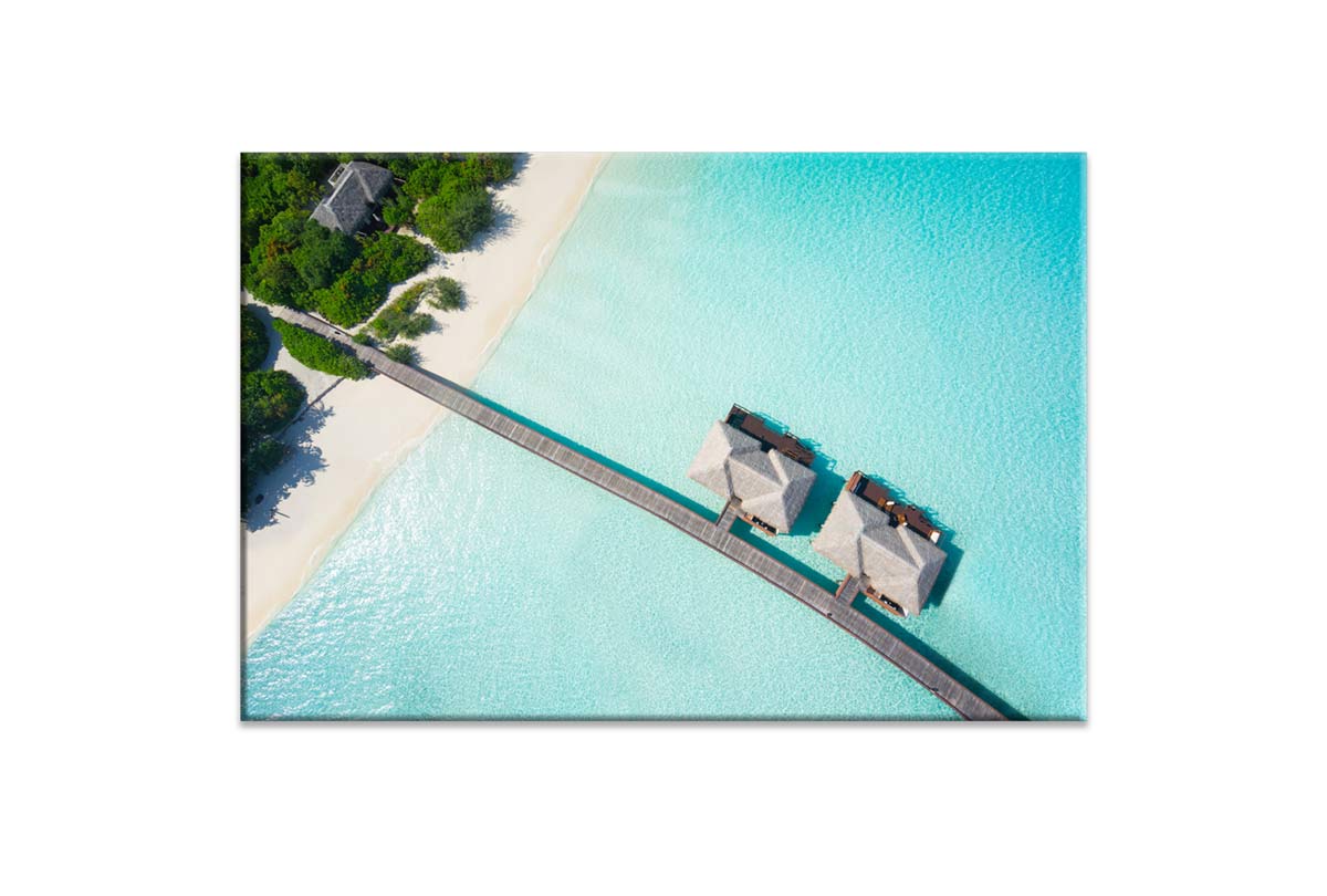 Tropical Island Bure | Canvas Wall Art Print - Final Touch Decor