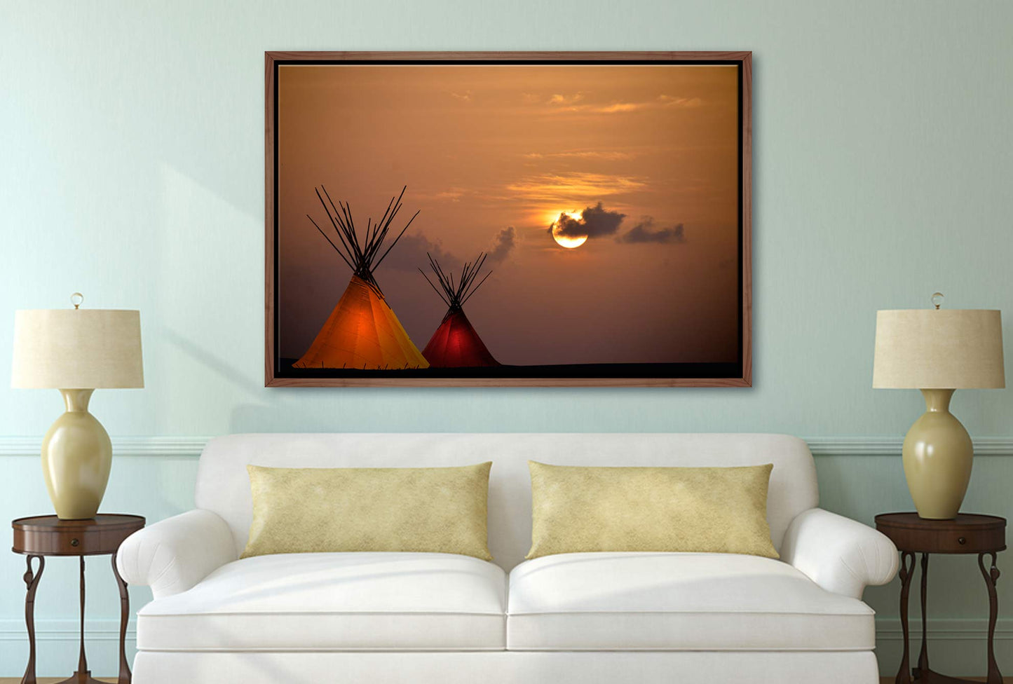 Luminated Teepee | Canvas Wall Art Print - Final Touch Decor