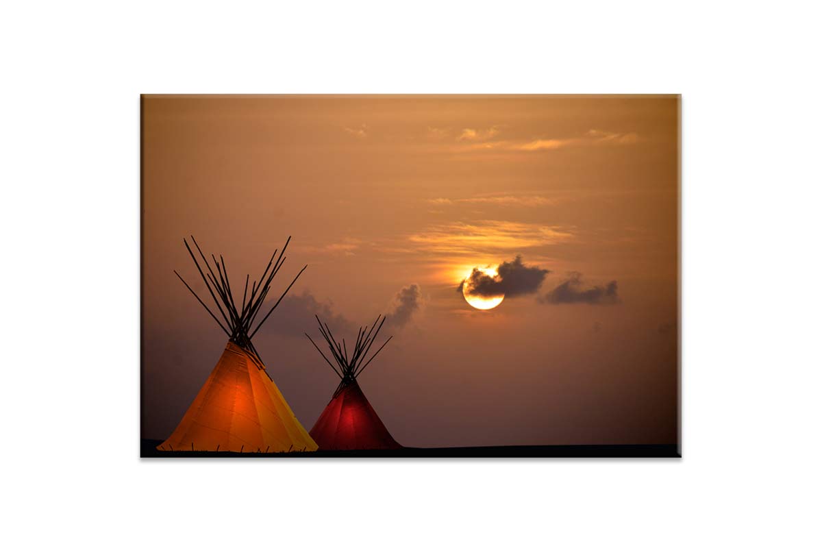 Luminated Teepee | Canvas Wall Art Print - Final Touch Decor