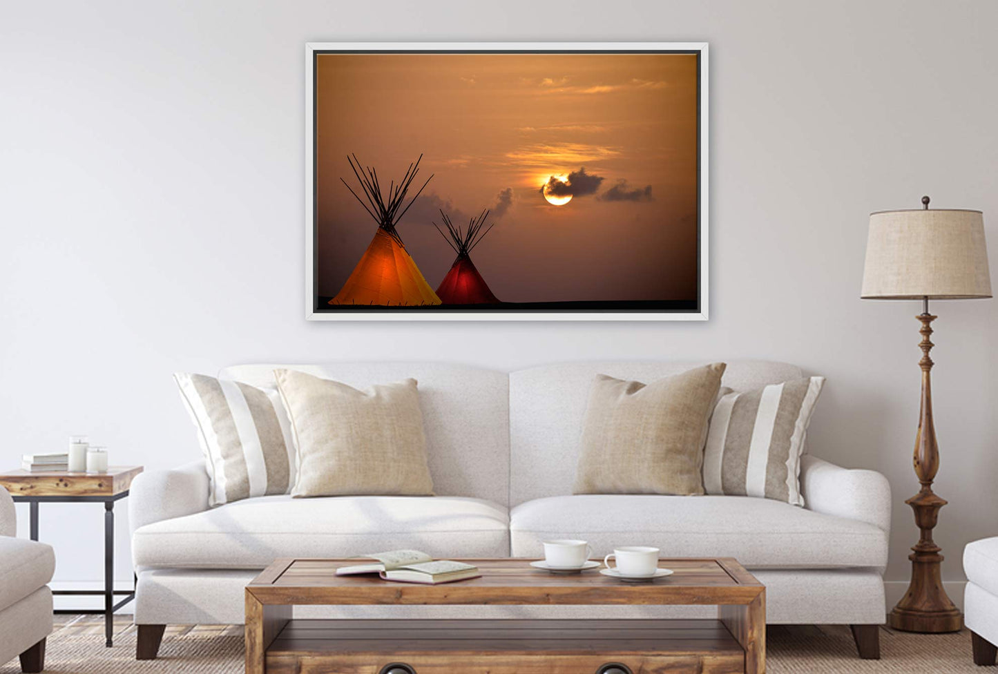 Luminated Teepee | Canvas Wall Art Print - Final Touch Decor
