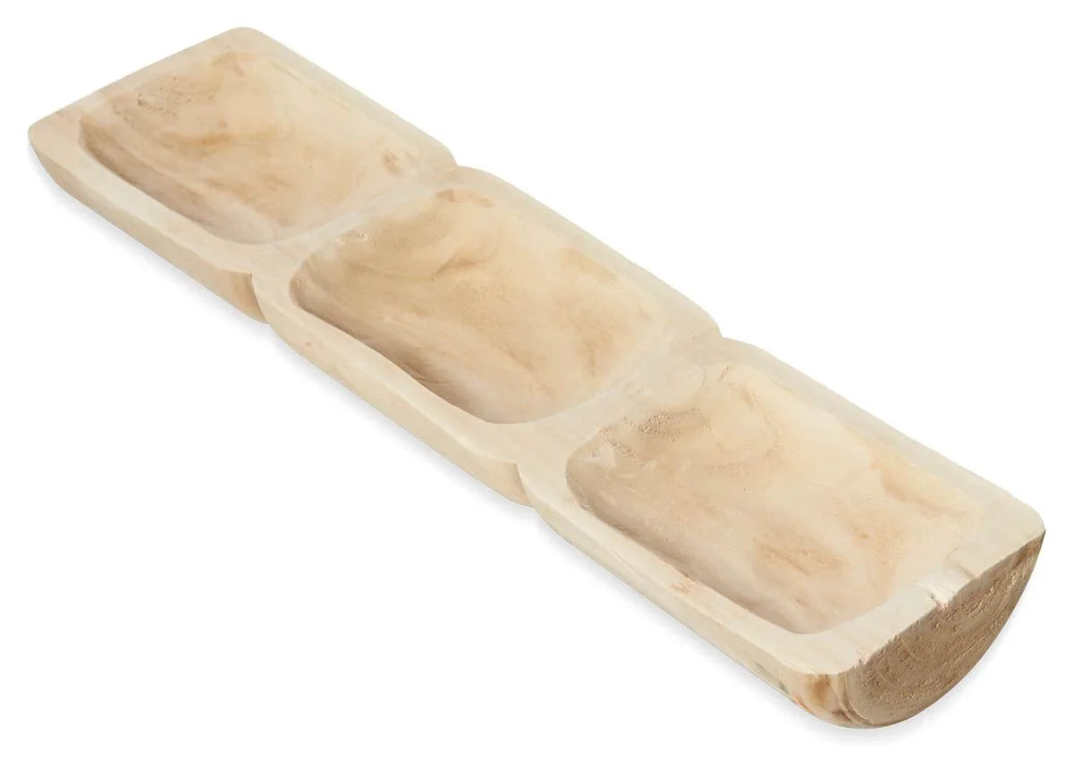 Natural Wood Bowl 3 Part - Final Touch Decor