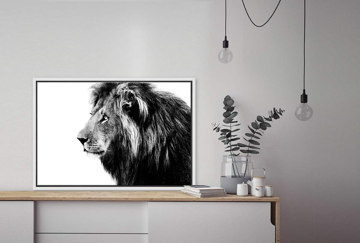 Lion Portrait | Canvas Wall Art Print - Final Touch Decor