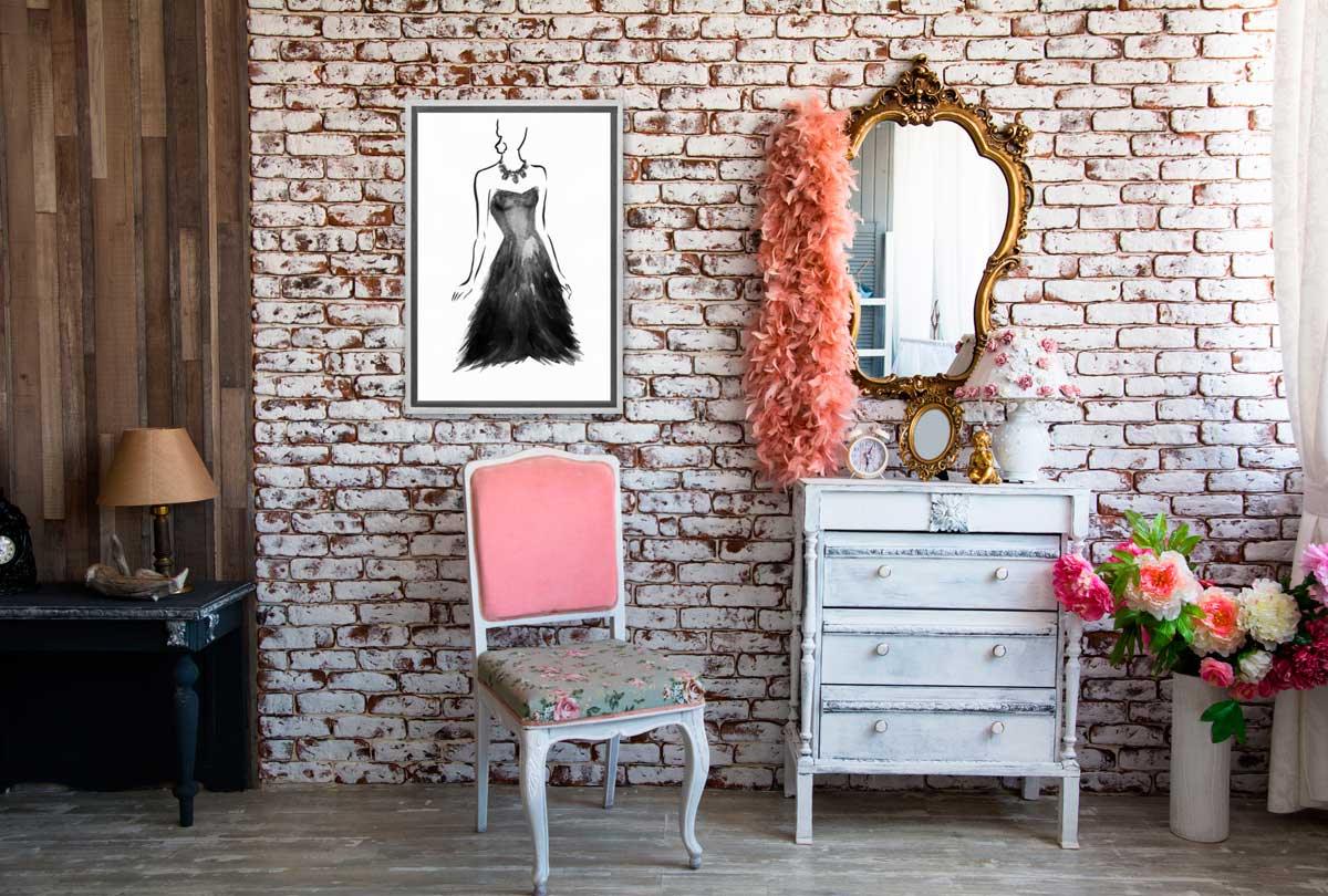 Glamorous Dress | Fashion Wall Art Print - Final Touch Decor