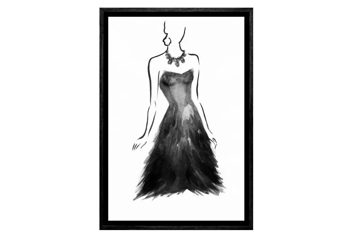 Glamorous Dress | Fashion Wall Art Print - Final Touch Decor