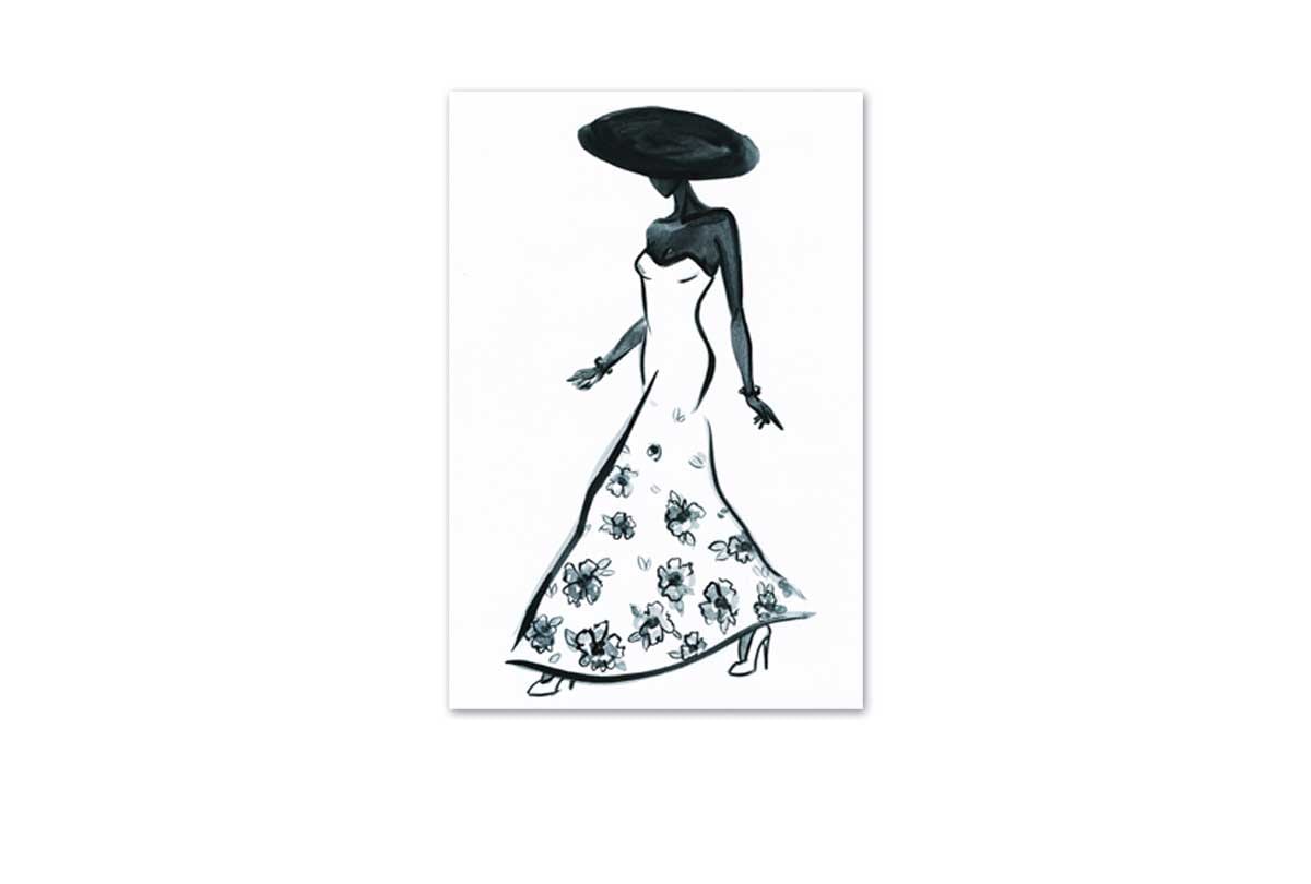 Glamorous Dress 4 | Fashion Wall Art Print - Final Touch Decor