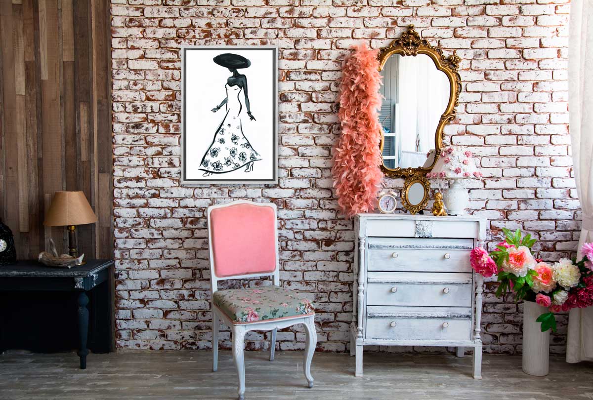 Glamorous Dress 4 | Fashion Wall Art Print - Final Touch Decor