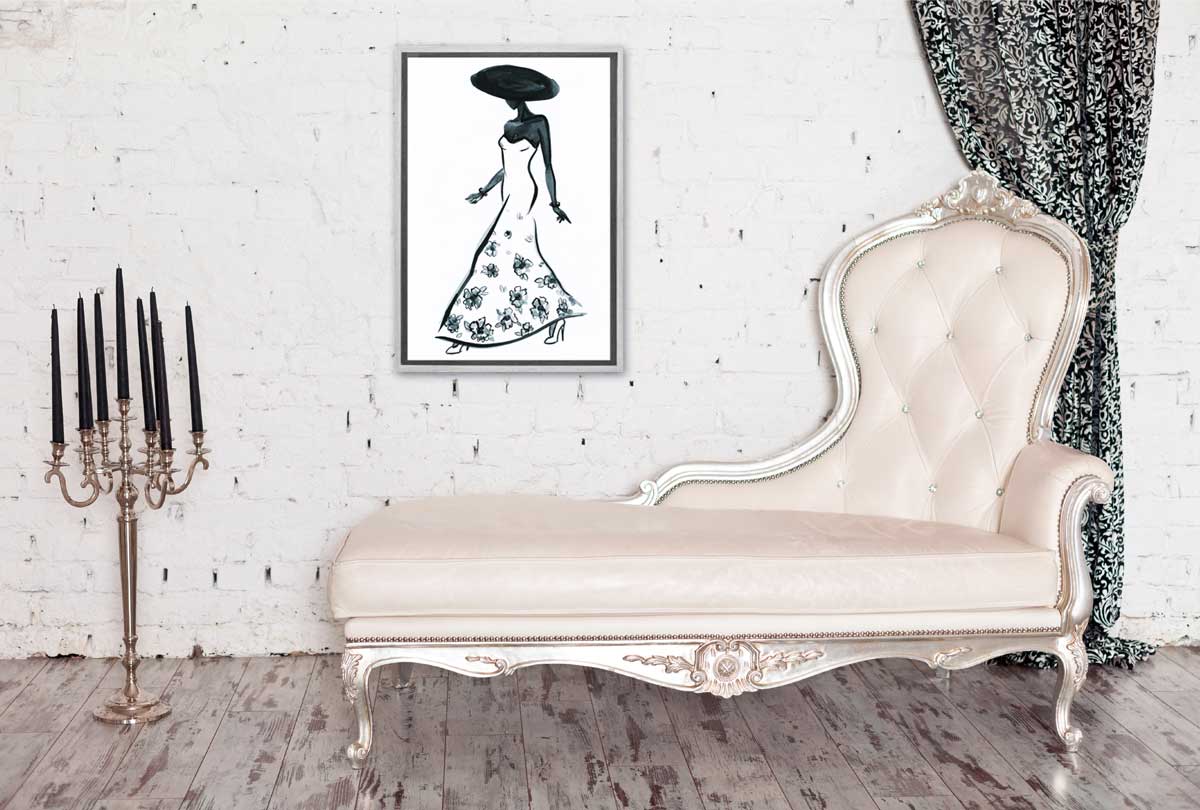 Glamorous Dress 4 | Fashion Wall Art Print - Final Touch Decor