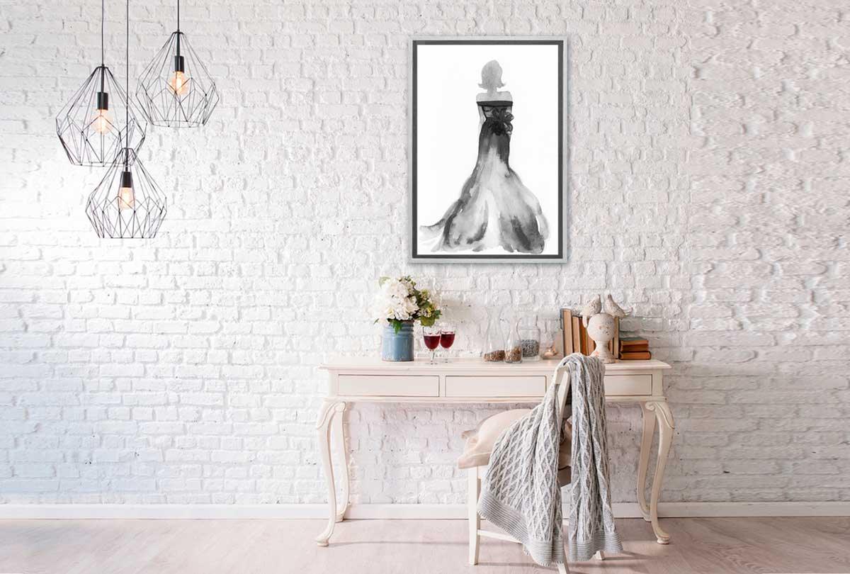 Glamorous Dress 6 | Fashion Canvas Wall Art Print - Final Touch Decor