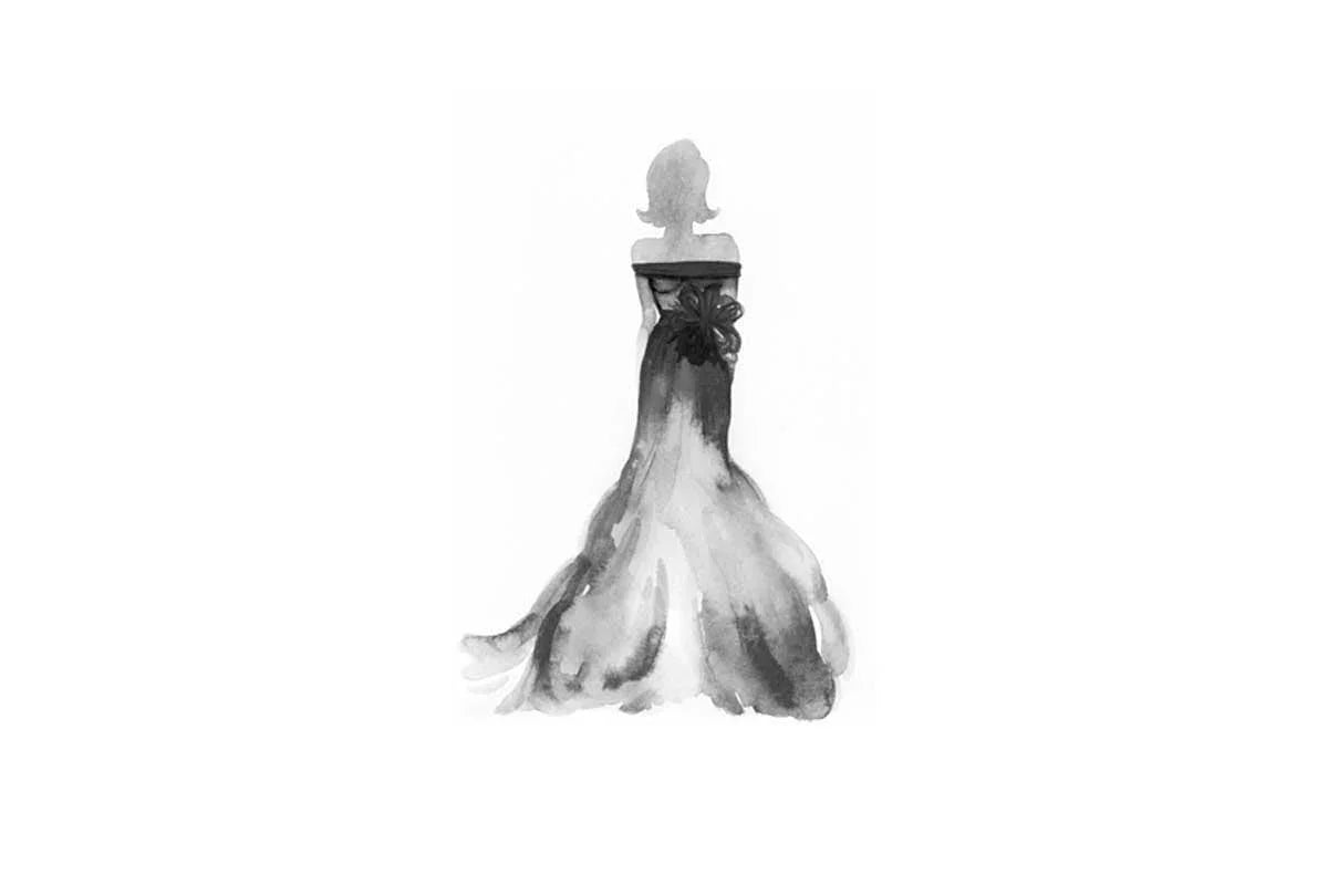 Glamorous Dress 6 | Fashion Canvas Wall Art Print - Final Touch Decor