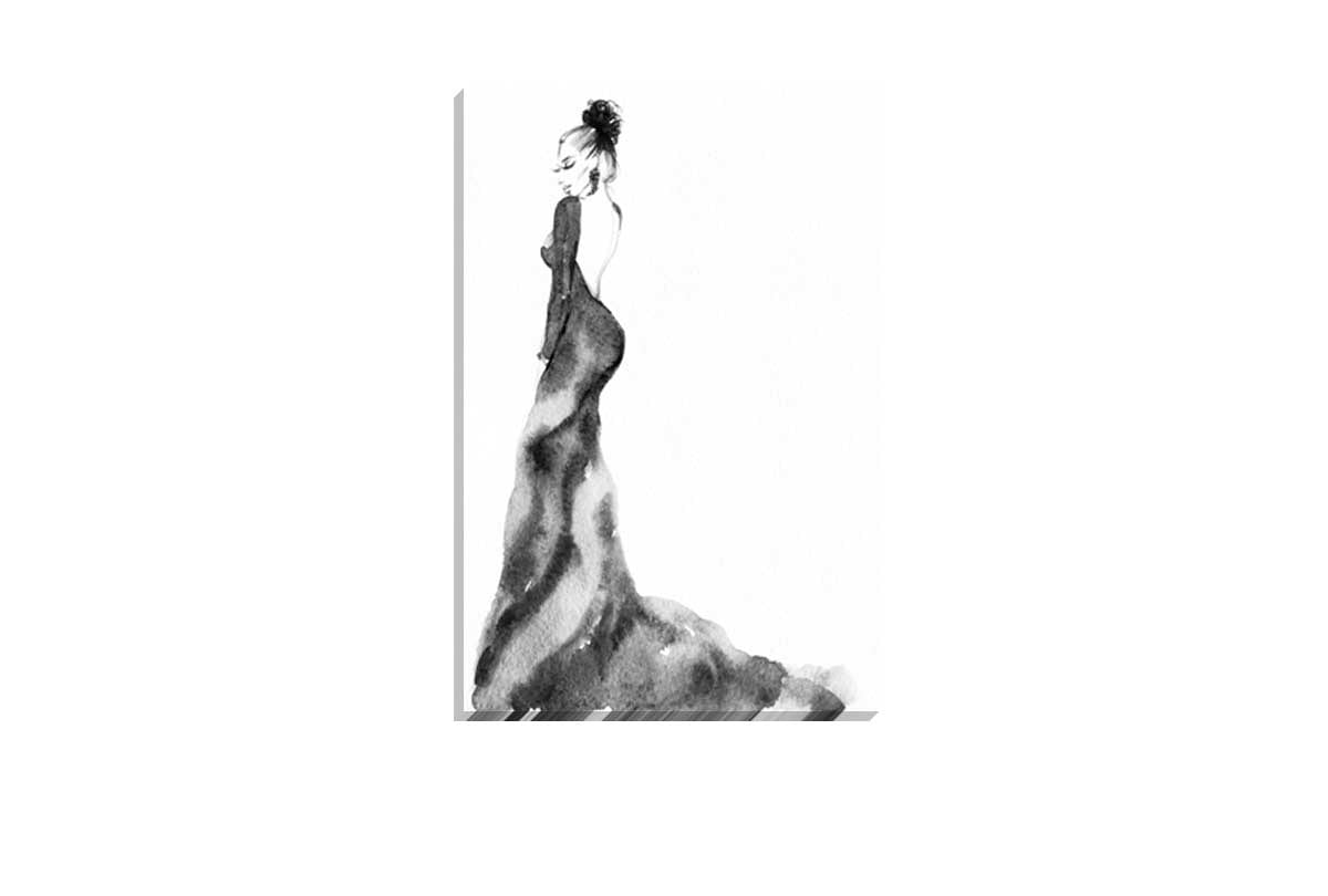 Glamorous Dress 7 | Fashion Canvas Art Print - Final Touch Decor