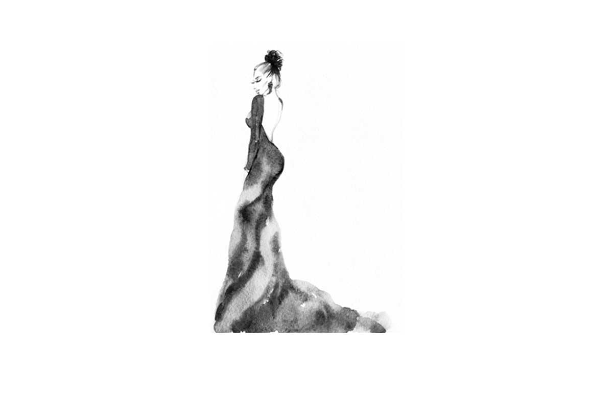 Glamorous Dress 7 | Fashion Canvas Art Print - Final Touch Decor