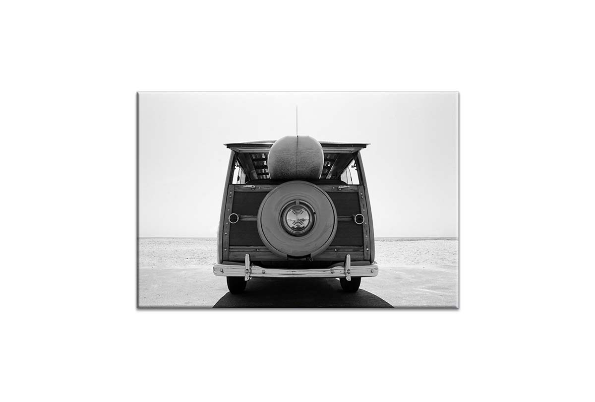 Retro Van with Surfboard | Canvas Wall Art Print - Final Touch Decor