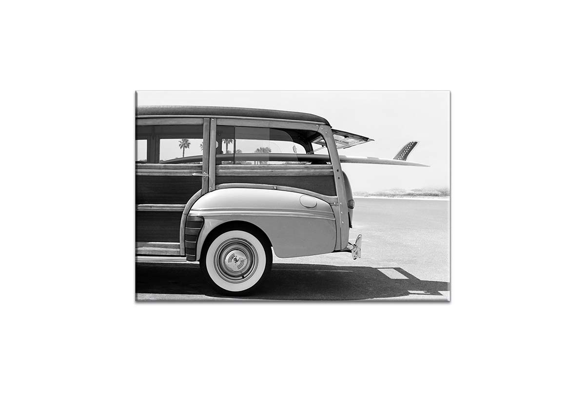 Retro Van with Surfboard 2 | Canvas Wall Art Print - Final Touch Decor