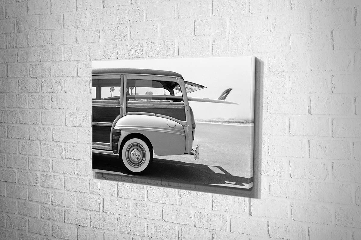 Retro Van with Surfboard 2 | Canvas Wall Art Print - Final Touch Decor