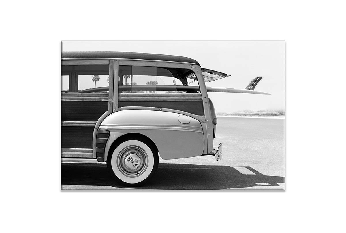 Retro Van with Surfboard 2 | Canvas Wall Art Print - Final Touch Decor