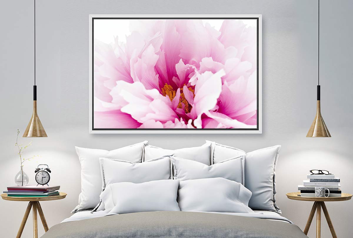 Pink Peony Close-Up | Canvas Wall Art Print - Final Touch Decor
