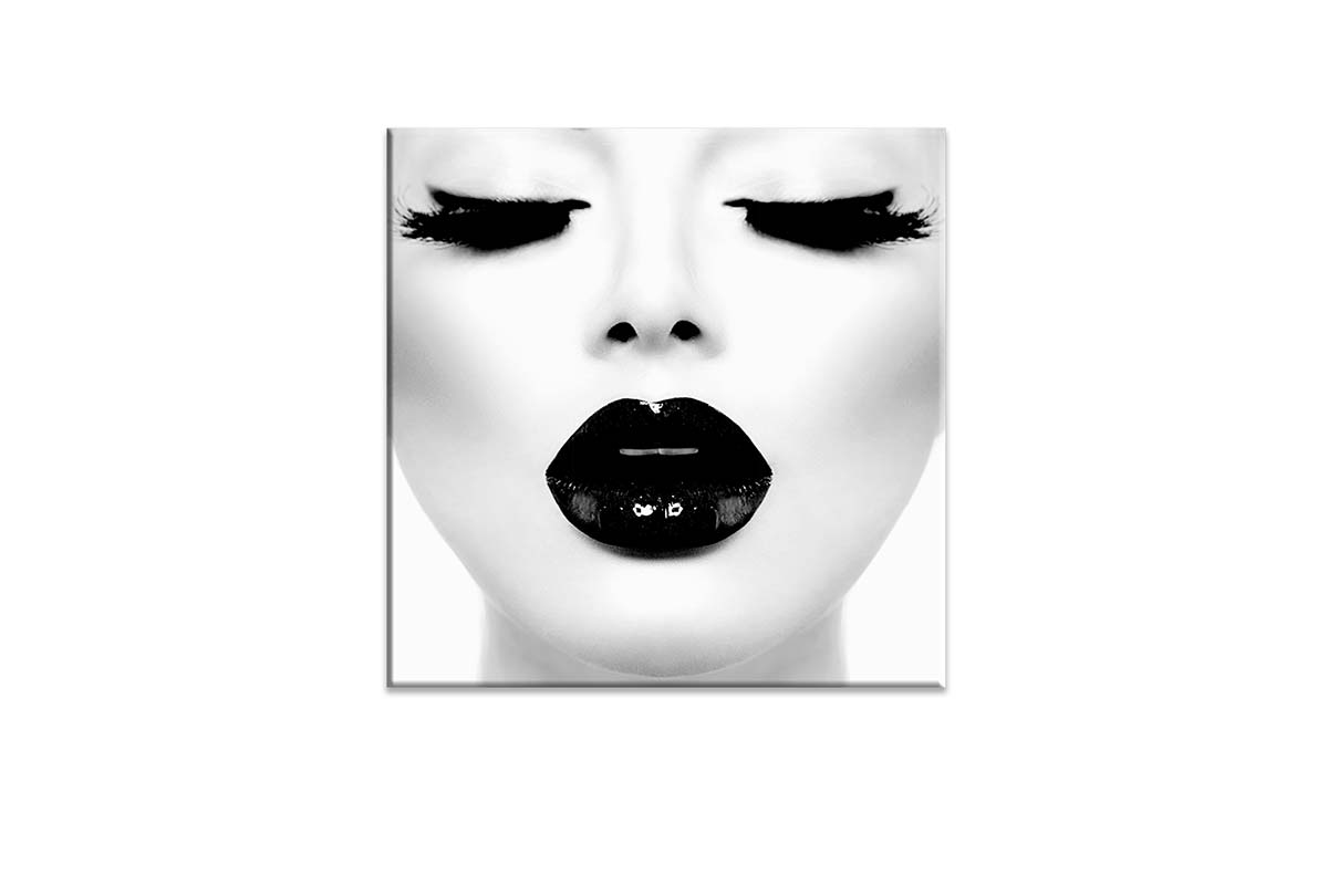 Black Lips 2 | | Fashion Canvas Wall Art Print - Final Touch Decor