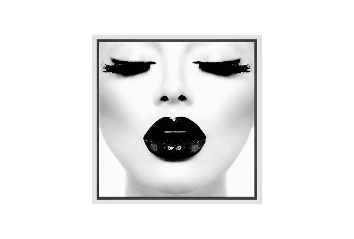 Black Lips 2 | | Fashion Canvas Wall Art Print - Final Touch Decor